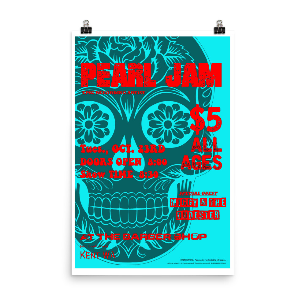 PJ Rare 24” X 36” Concert Poster (LIMITED run of 100 copies)