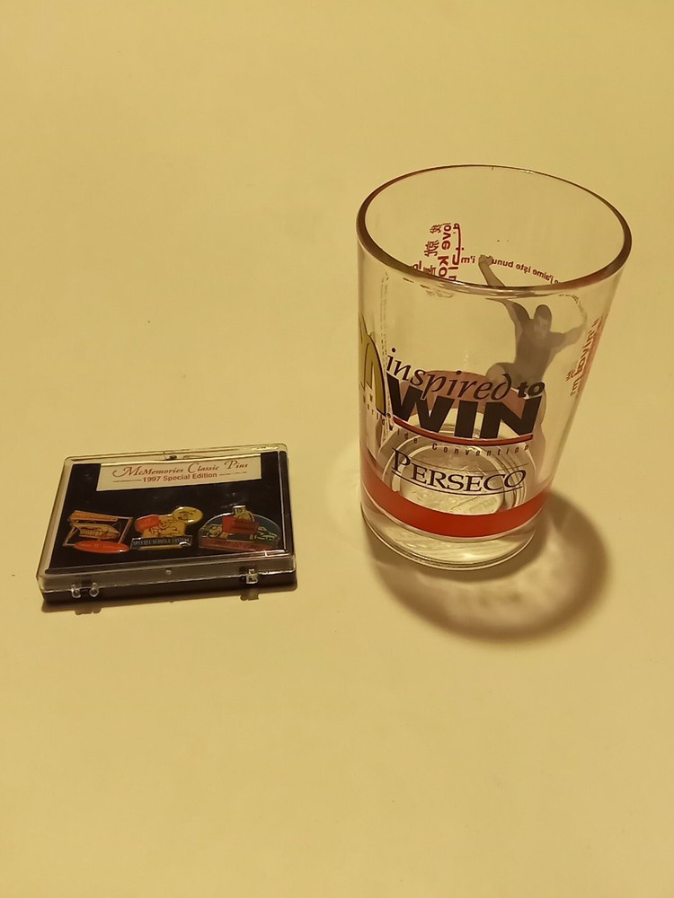 1997 McDonald's Collector Mcmemories Classic Pins And  2004 Convention Glass