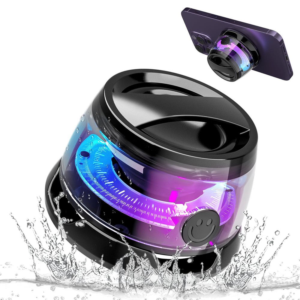 Waterproof Bluetooth Shower Speaker with Portable Cell Stand and Hands-Free Calling
