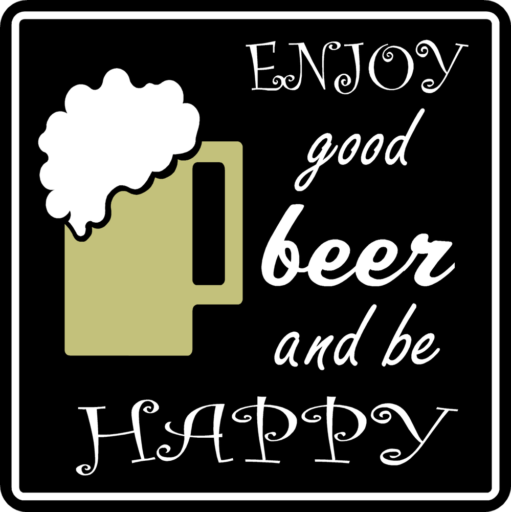 Enjoy Good Beer Sign Be Happy Custom Name Bar Beer Pub USA Made