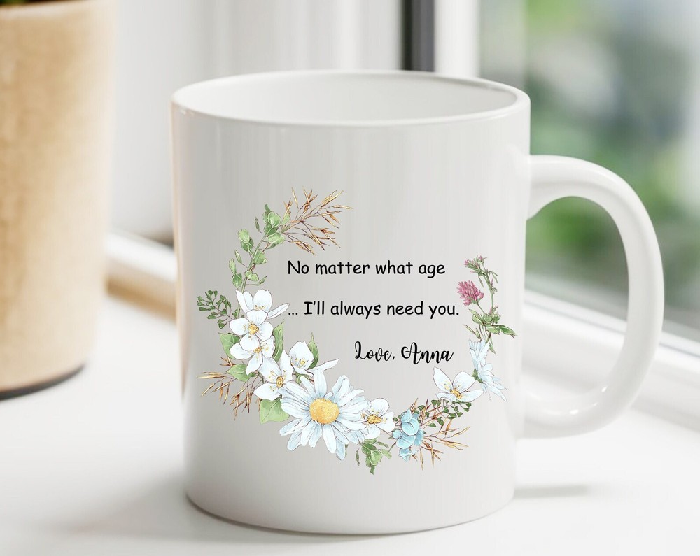 Custom Mom Est Coffee Mug for Mother's Day Gift