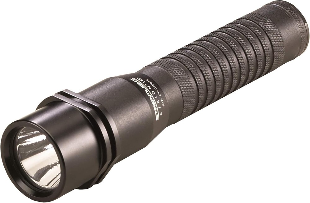 260 Lumen Strion LED Tactical Flashlight with Durable Aluminum Mounting Holder - Sleek Black Design