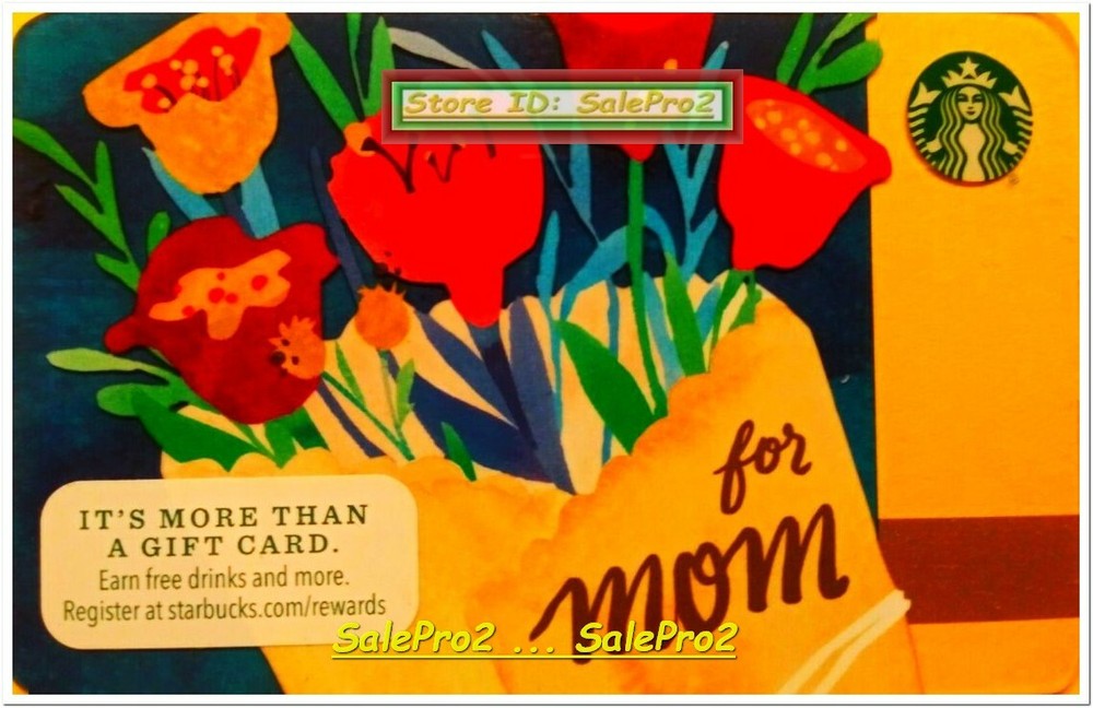 STARBUCKS COFFEE 2015 USA MOTHER'S DAY FLOWERS FOR MOM US COLLECTIBLE GIFT CARD