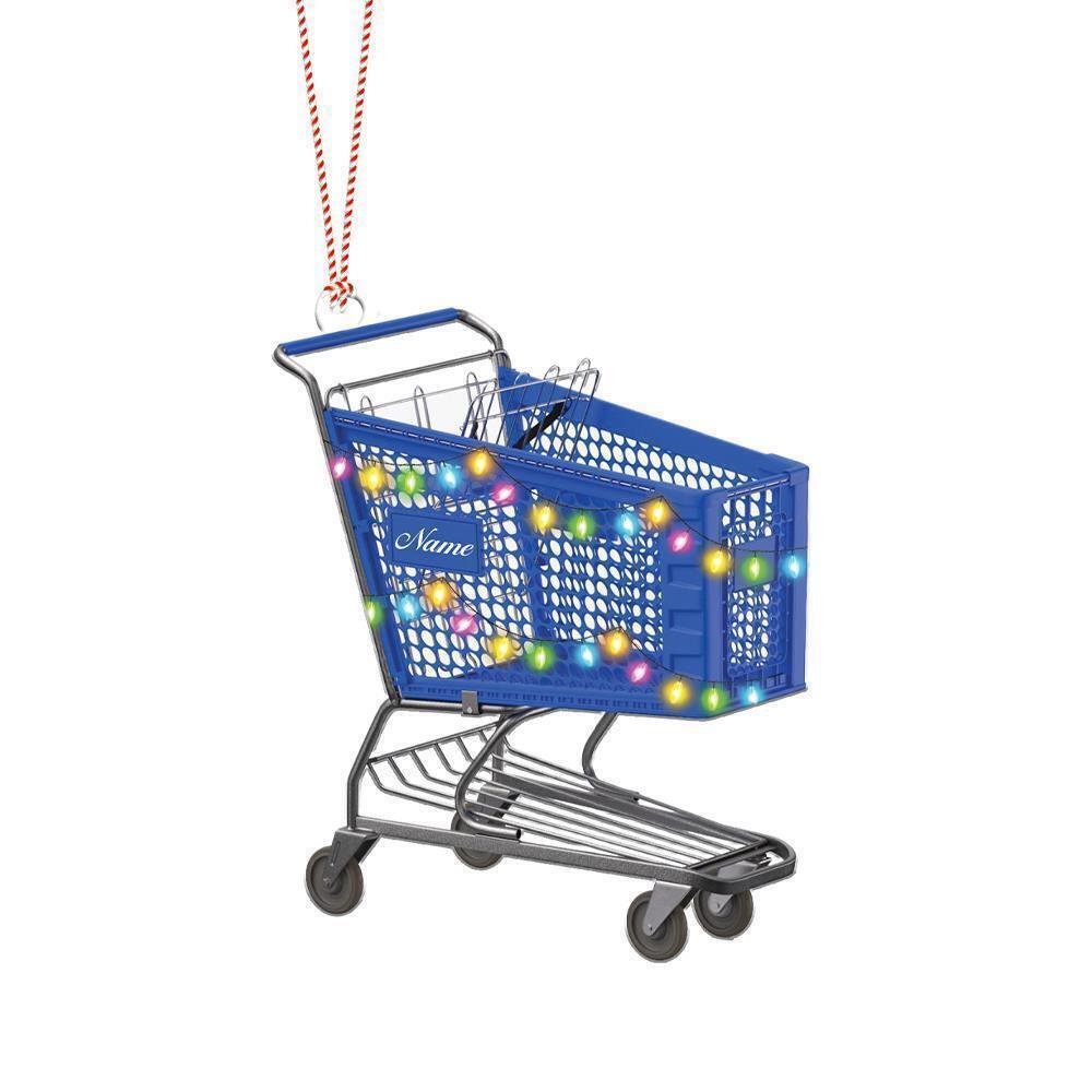 Shopping Cart Christmas Light Ornament  Christmas Tree Decor  Loved Shopping Car