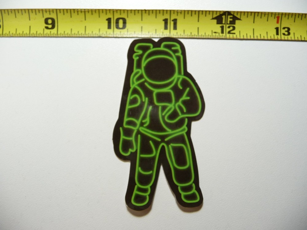 ASTRONAUT SPACEMAN NEON STYLE STICKER DECAL COLORFUL FUNNY