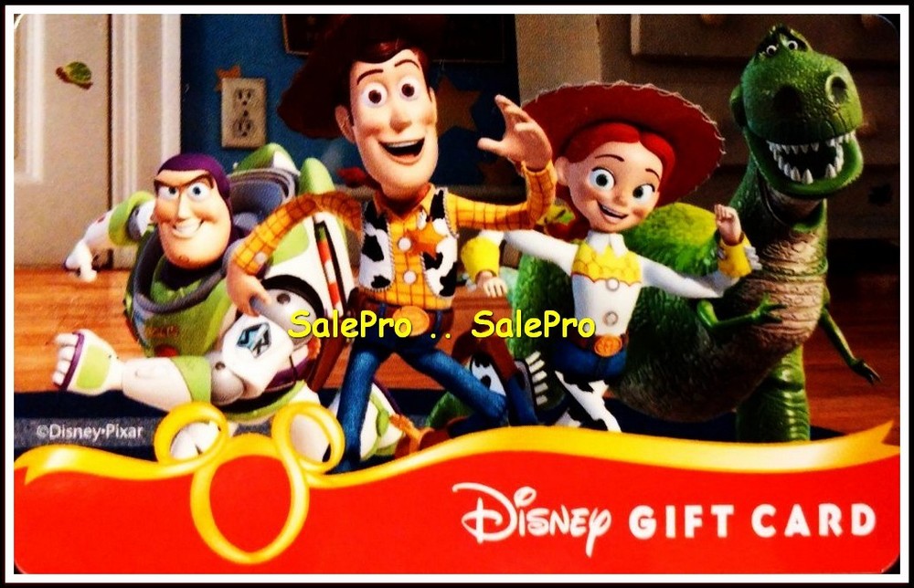 Disney Toy Story Buzz Lightyear Woody Andy Collectible Gift Card