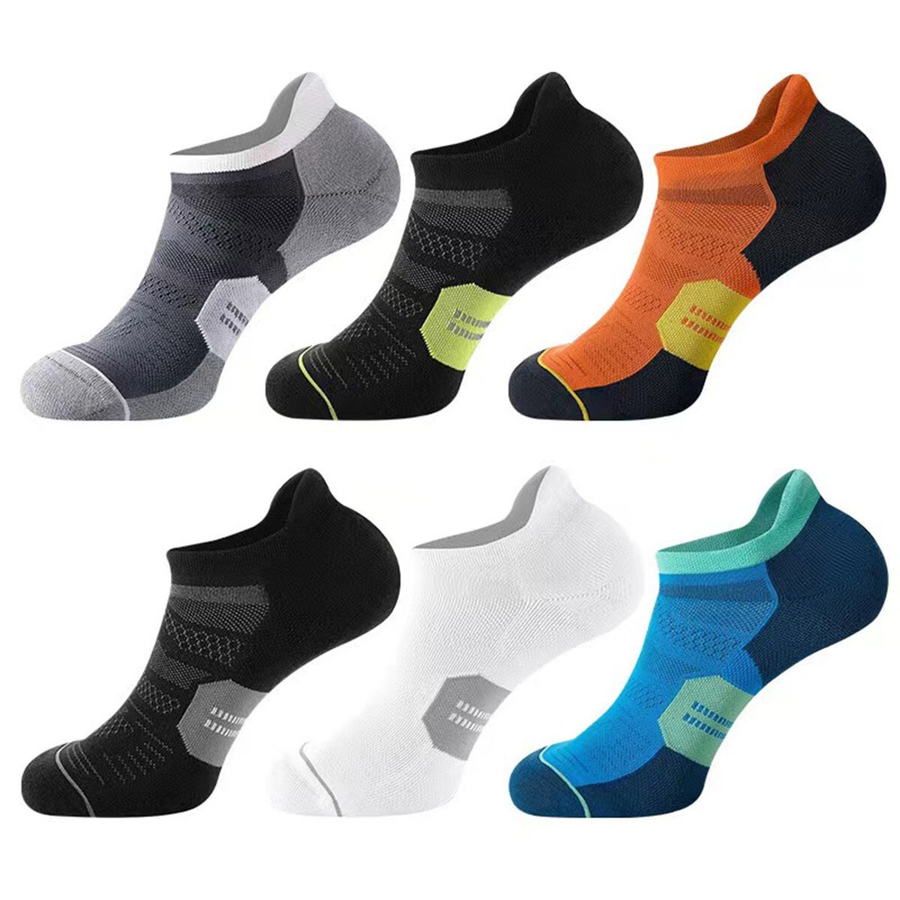NEW 6Pack Men's Running Ankle Socks with Cushion Low Cut Athletic Tab Socks