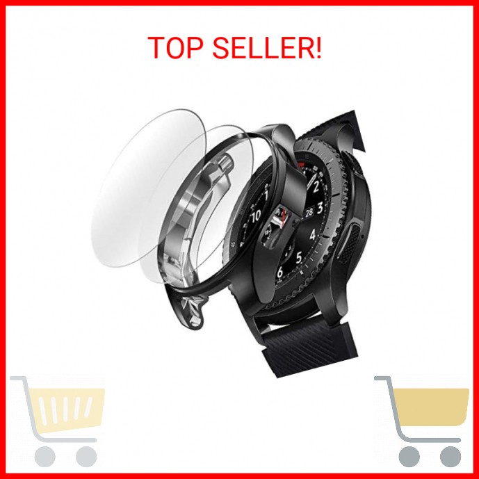 2+1 Pack Samsung Galaxy Watch 46mm Gear S3 Protective Case with Screen Cover