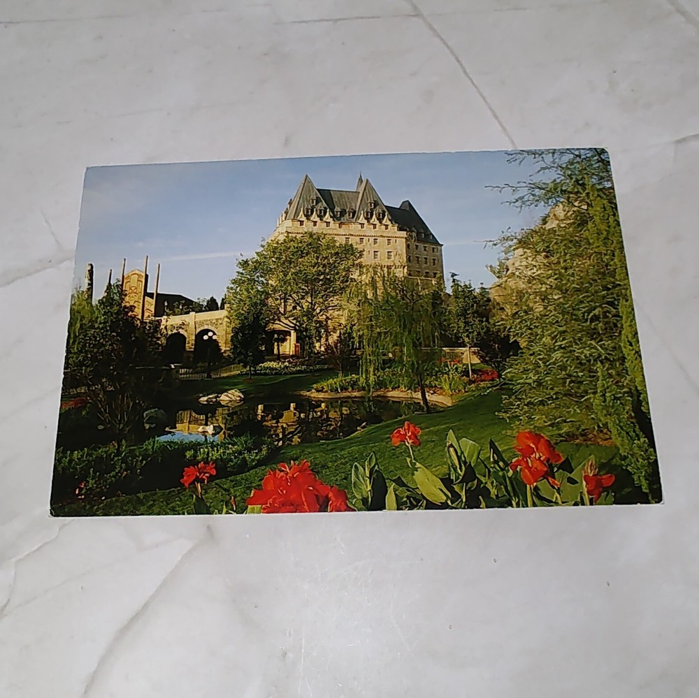 Vintage 1982 Epcot Canada World Showcase Postcard Disney Castle Scene