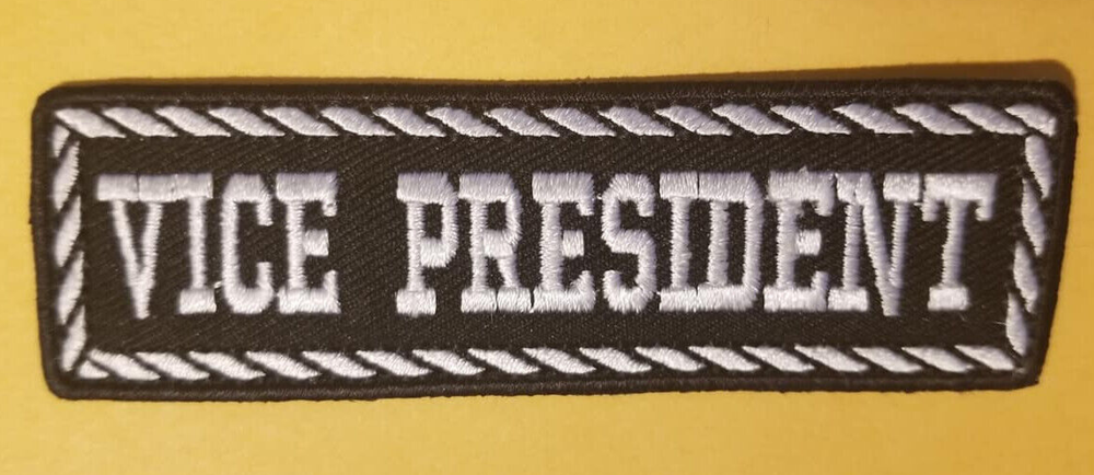 VICE PRESIDENT Club Officer Embroidered Patch Worldwide shipping-image