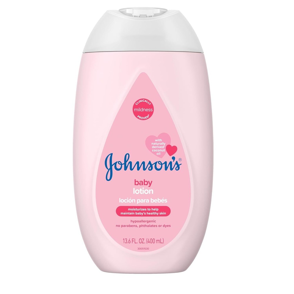 Johnson's Moisturizing Pink Baby Lotion with Coconut Oil 13.6 Fl. Oz