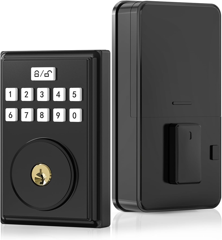 Smart Keyless Entry Door Lock with Keypad for Front Door Deadbolt Includes 2 Keys