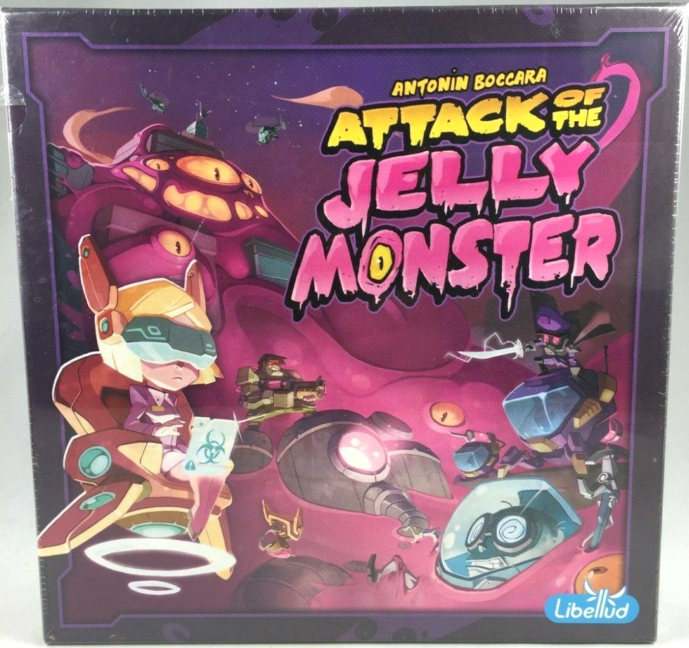 Attack Of The Jelly Monster Family Board Game New Sealed 15 Minutes 2018 Ages 8+