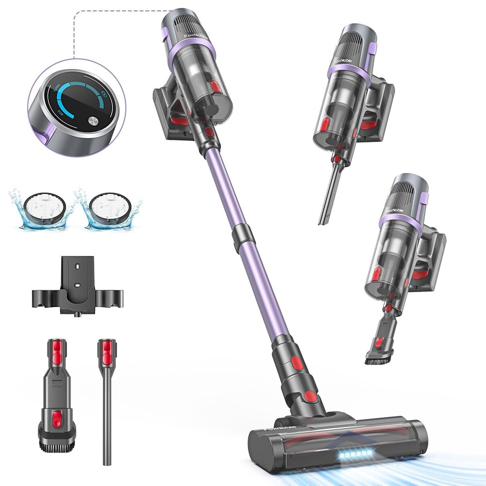 Cordless Vacuum Cleaner,MAX 50Mins Runtime Vacuum Cleaners for Home,Lightweig...