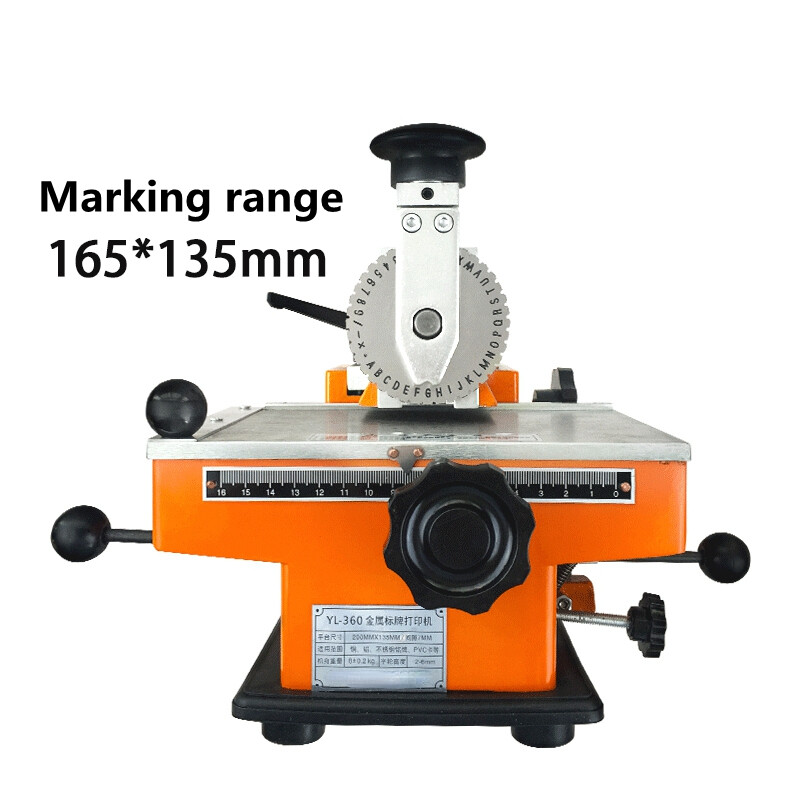 Semi-Auto Metal Nameplate Engraver Manual Marking Machine for Signs-image