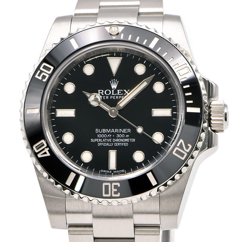 ROLEX SUBMARINER NO DATE 114060 G DIVER'S BLACK AUTOMATIC 419279