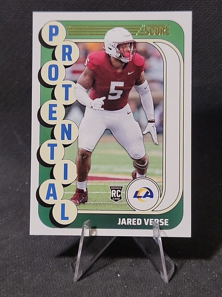 ⭐️Jared Verse⭐️2024 Score Protential✨️Gold Foil✨️Los Angeles Rams (RC) #7