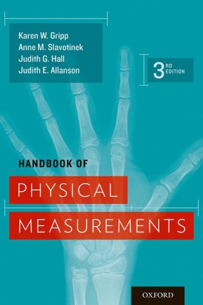 Handbook of Physical Measurements, Paperback by Gripp, Karen W.; Slavotinek, ...