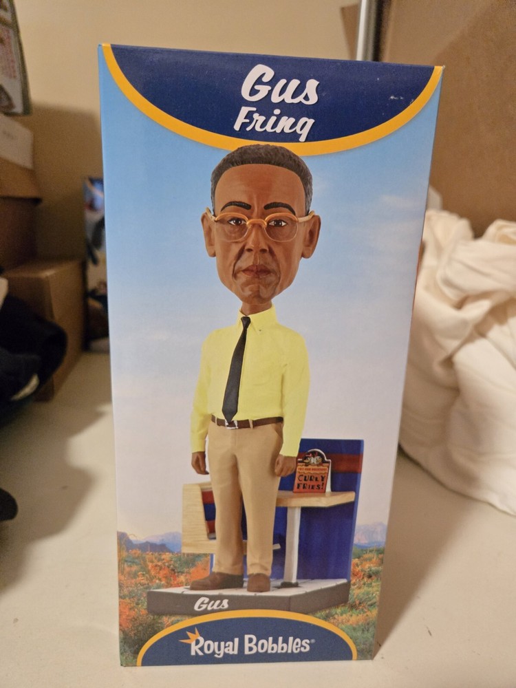 NIB Royal Bobbles Better Call Saul Gus Fring Collectible Bobblehead Figurine