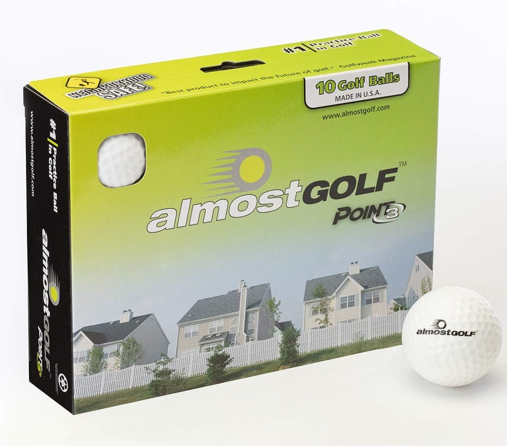 Limited Flight Foam Golf Balls with Realistic Spin, Trajectory, and Accuracy