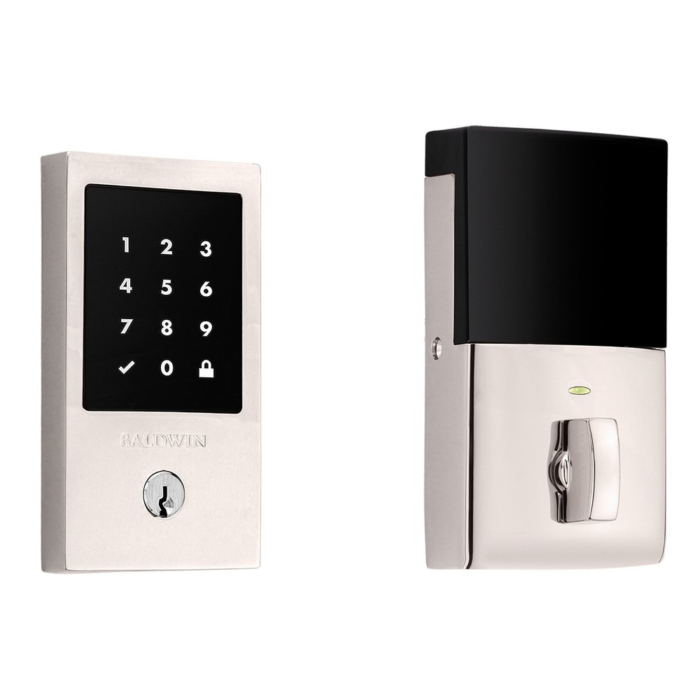 Baldwin 8225 Nickel Touchscreen Deadbolt with Minneapolis Standalone Design  