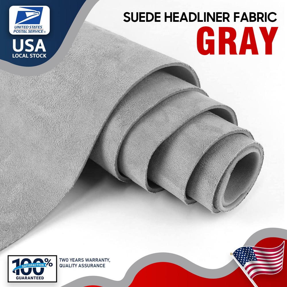 Suede Foam Backed Headliner Fabric for SUV Car Roof Upholstery 60x60 Inches