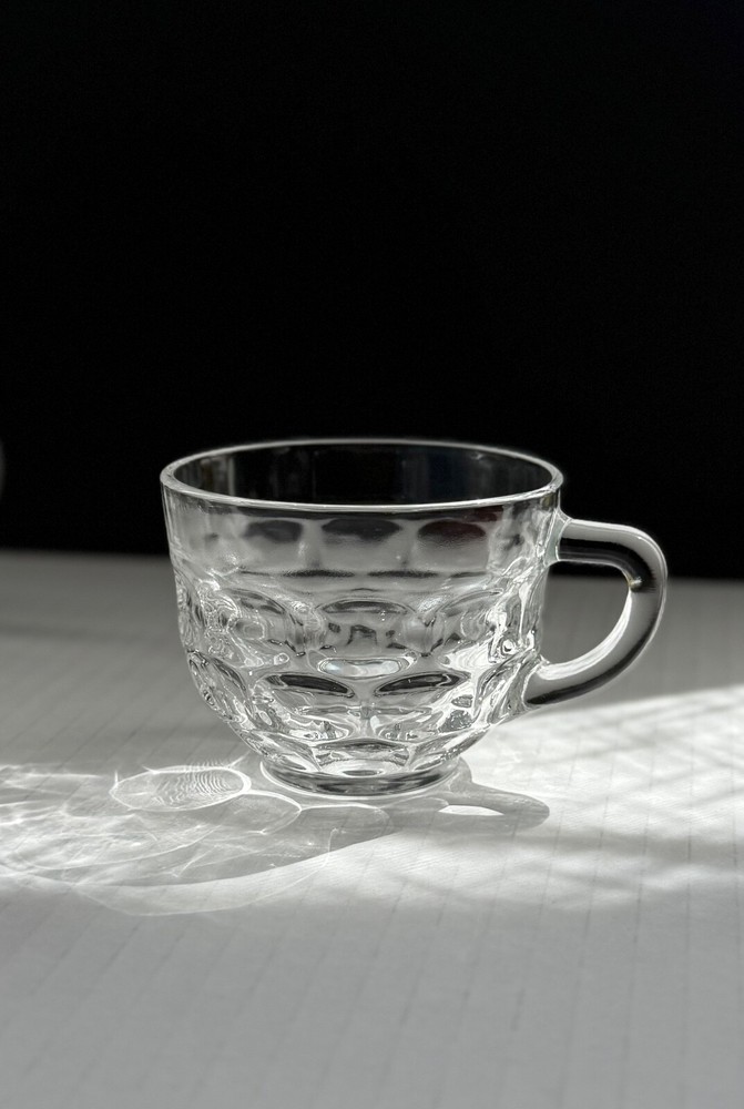 Used Set of 8 Yorktown (Colonial) Federal Glass Snack Cups/Punch Cups