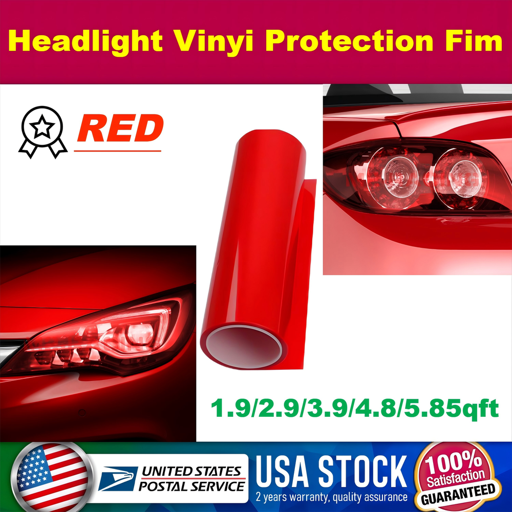 Car Headlight Taillight Tint Lens Film Smoke Fog Light Vinyl Wrap Decals Sticker