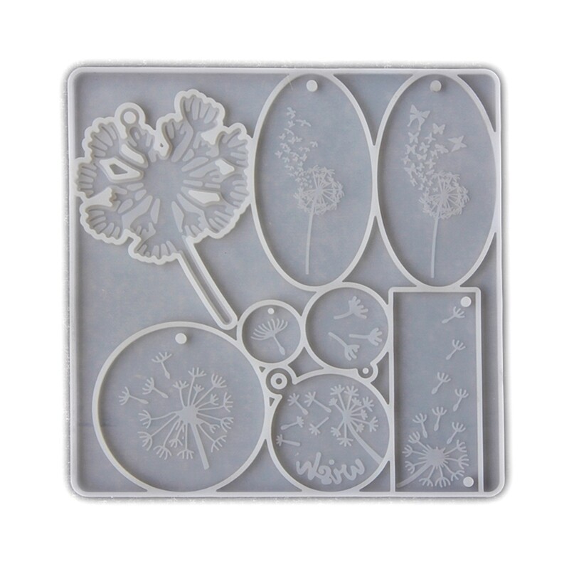 Soft Silicone Dandelion Pendant Mold for DIY Jewelry Crafting