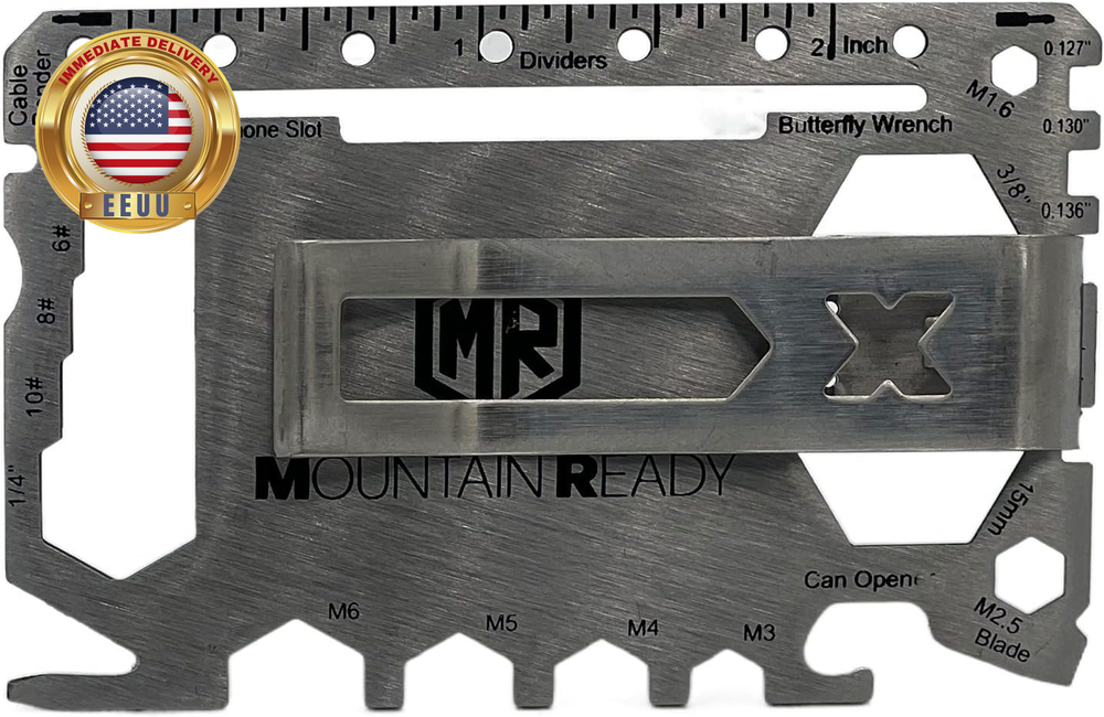 21-in-1 Multitool Credit Card with Removable Cash Clip-image