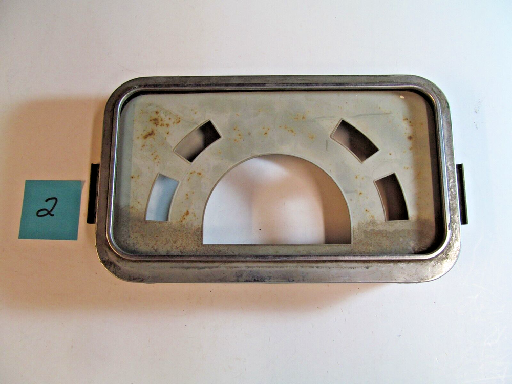 Vintage Auto Dash Gauge Frame  Possibly 1950s Car Make and Model Unknown 2 of 2