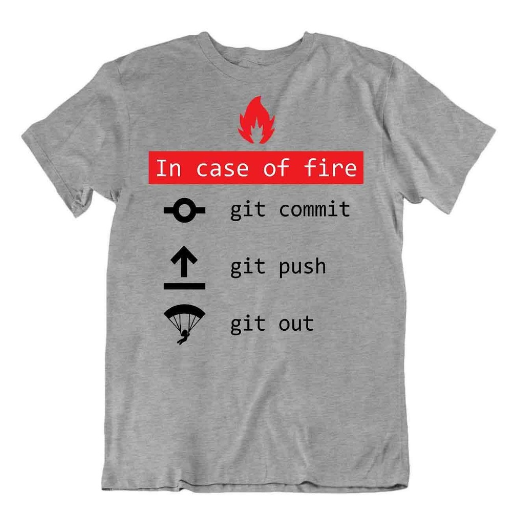 Fire Code Tasks Tshirt Programmer T-Shirt Funny Geek Tee T Shirt