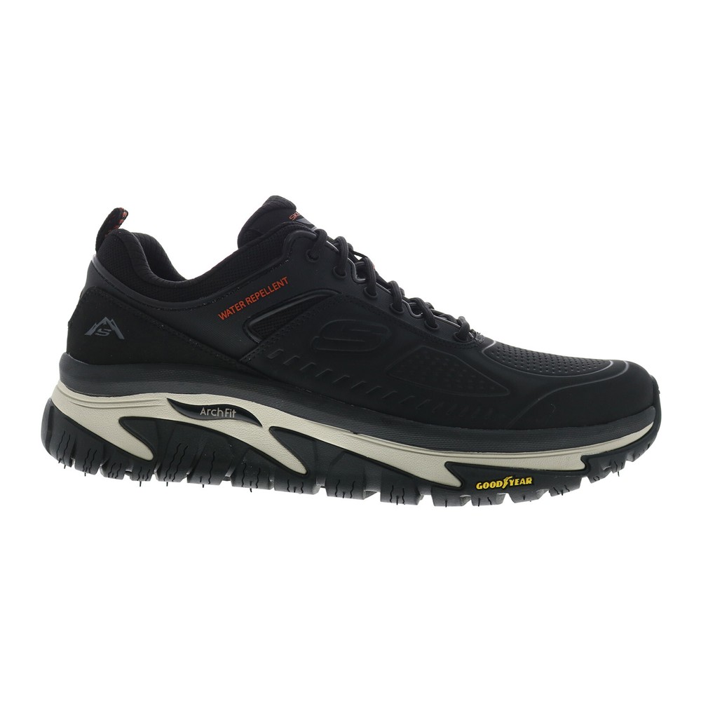 Skechers Arch Fit Road Walker Recon Mens Black Lifestyle Sneakers Shoes