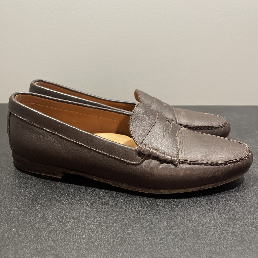 Jay Butler Cromwell Men's Size 13 Light Brown Penny Loafers 250-5684