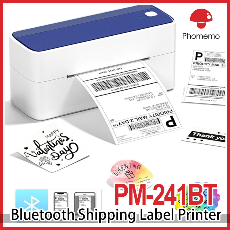 Bluetooth Thermal Label Printer for Small Business 4x6 Shipping Labels