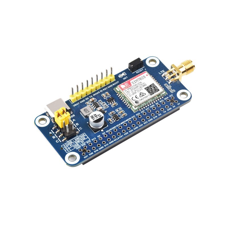 SIM7028 NB-IoT HAT for Raspberry Pi Supports Global Band NB-IoT Communication-image
