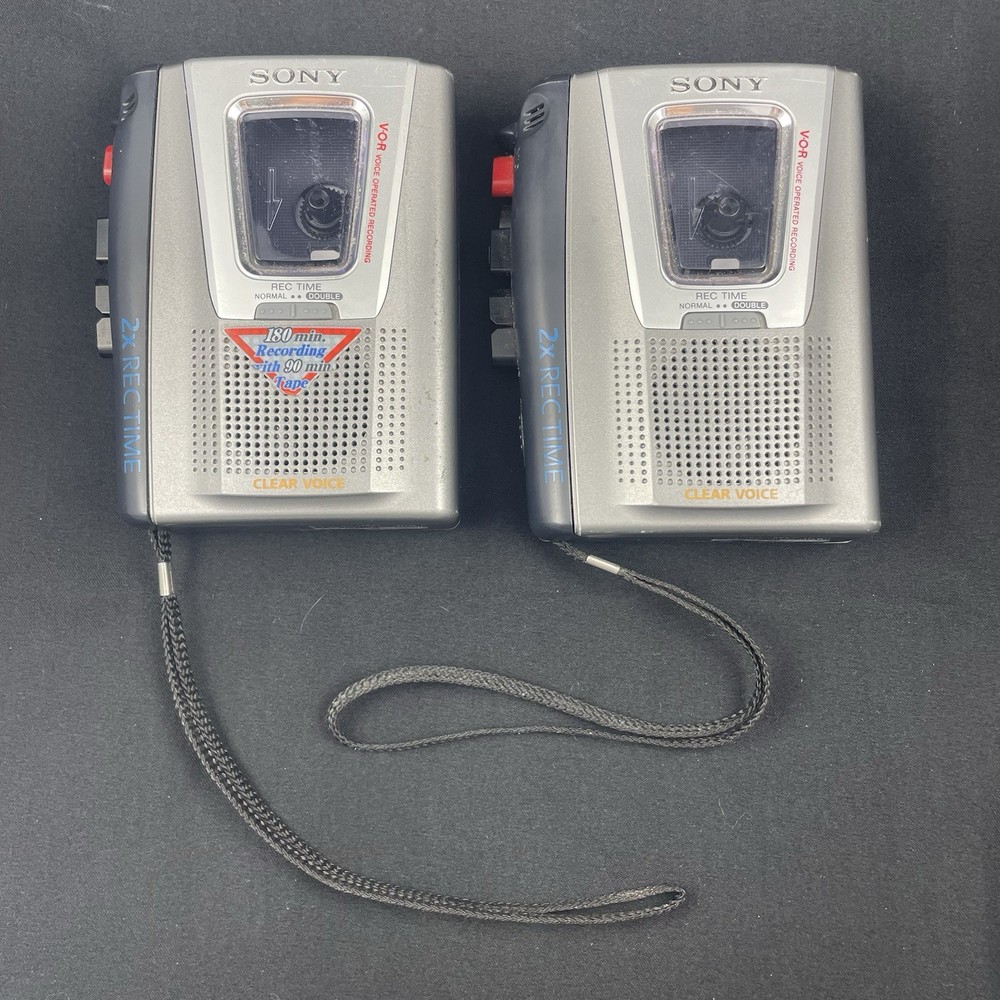 Sony TCM-20DV Cassette Recorder Player VOR Speed Control Tested Lot of 2