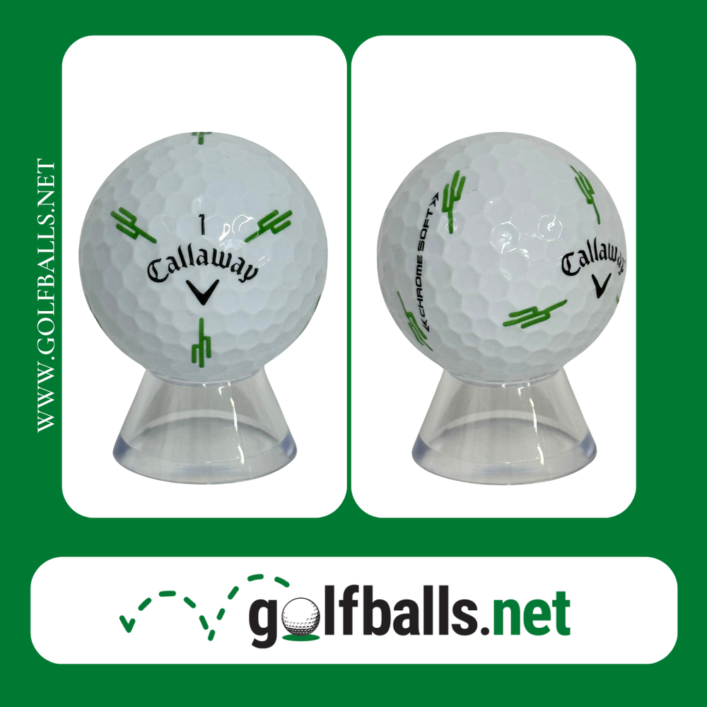 RARECallaway Chrome Soft Truvis Desert Canyon Course Lime Green Cactus Golf Ball