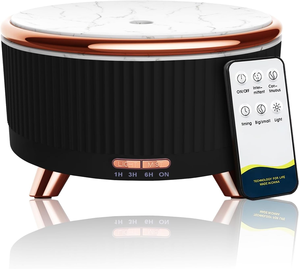 500ml Essential Oil Diffuser, Cool Mist Humidifier, 7 LED Lights, Auto Shut-Off