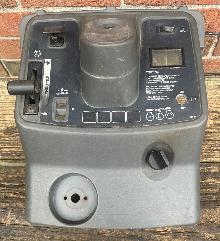 White Outdoor 1996 LT-165 Dash Panel 931-1510 w/ Switches, Cables, Ammeter, More