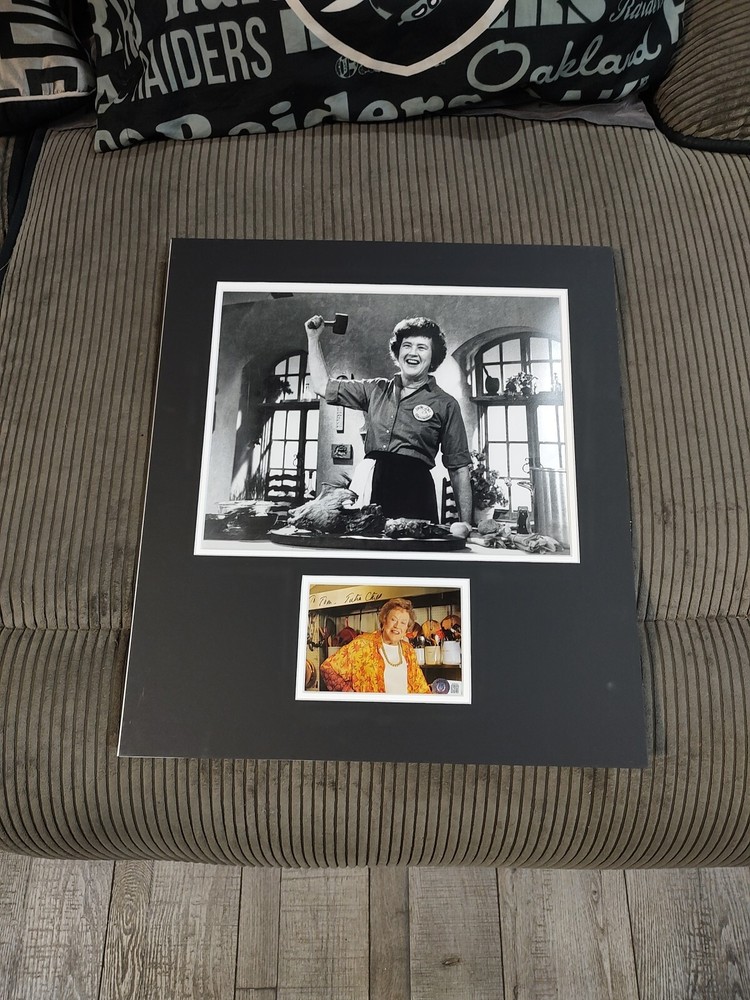 Signed By Julia Child Famous TV French Chef 18x21 Autograph Custom Made Poster