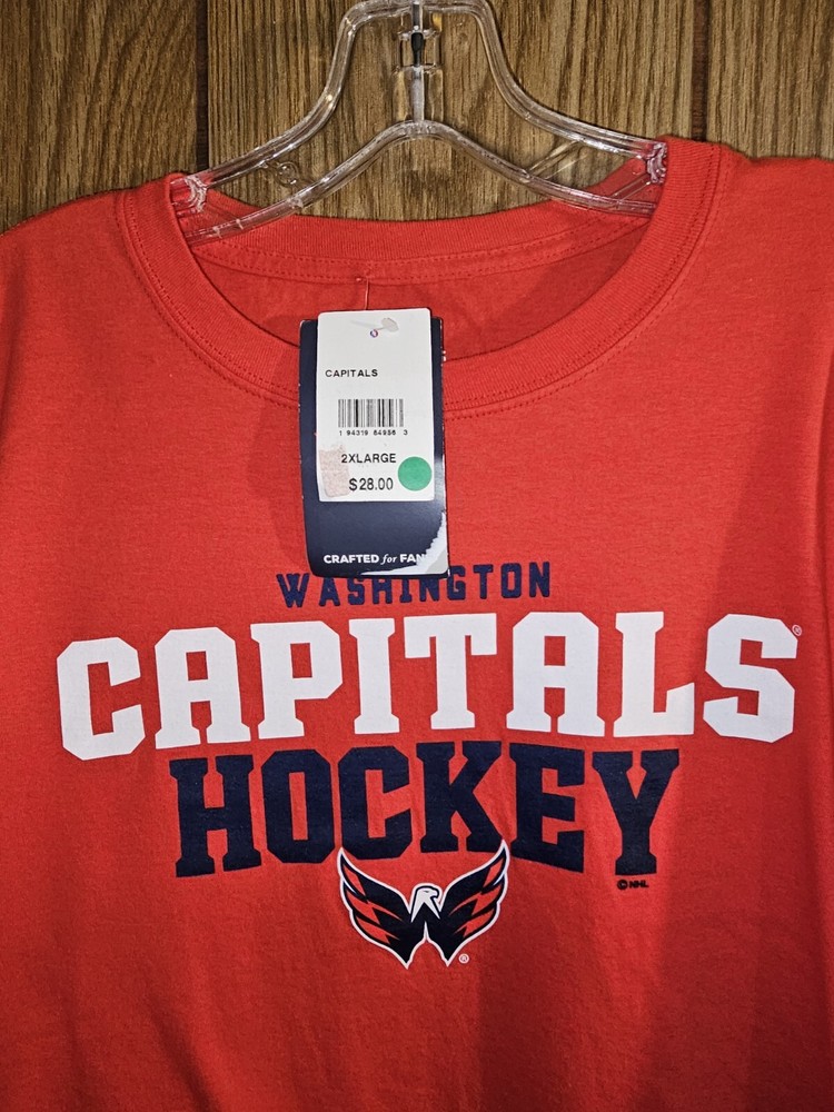 Washington Capitals NWT 2xl Xxl Mens Red Graphic Logo Short Sleeve Tshirt NHL