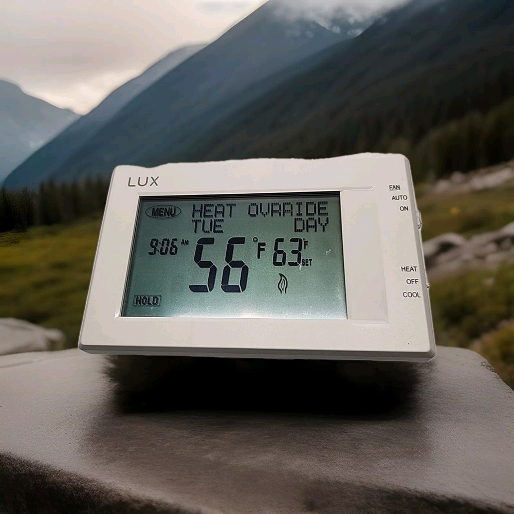 Lux Thermostat Touch Screen Programmable 7 day home heat heating lcd TX9600TS *