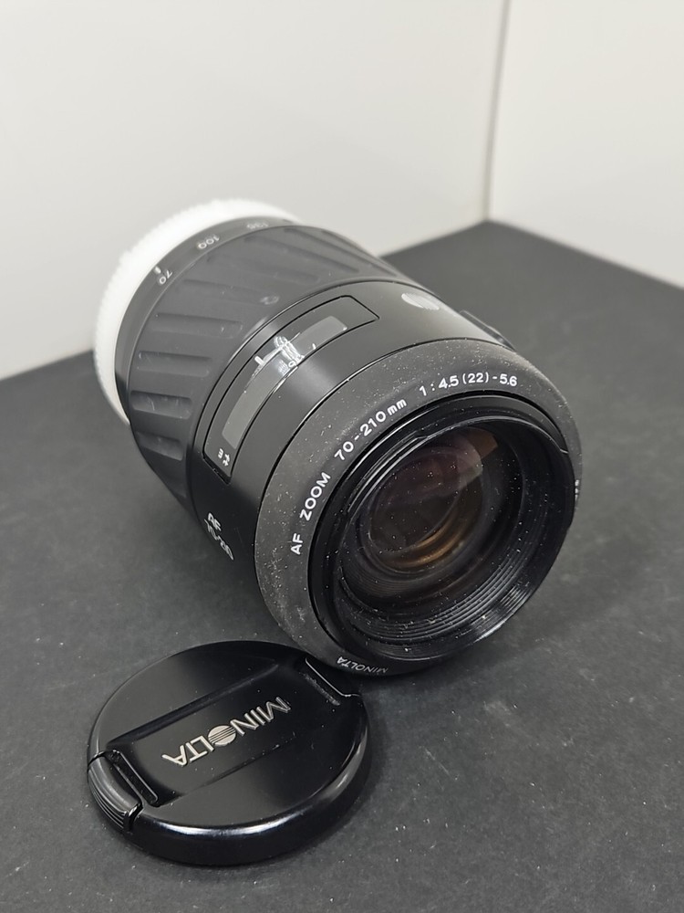 Minolta AF 70-210mm f4.5-5.6 Zoom Lens for Sony A Mount DSLR with Hood & Case