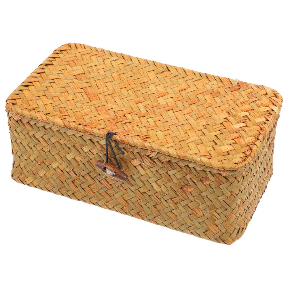 Covered Baskets with Lids for Storage Multifunctional Woven