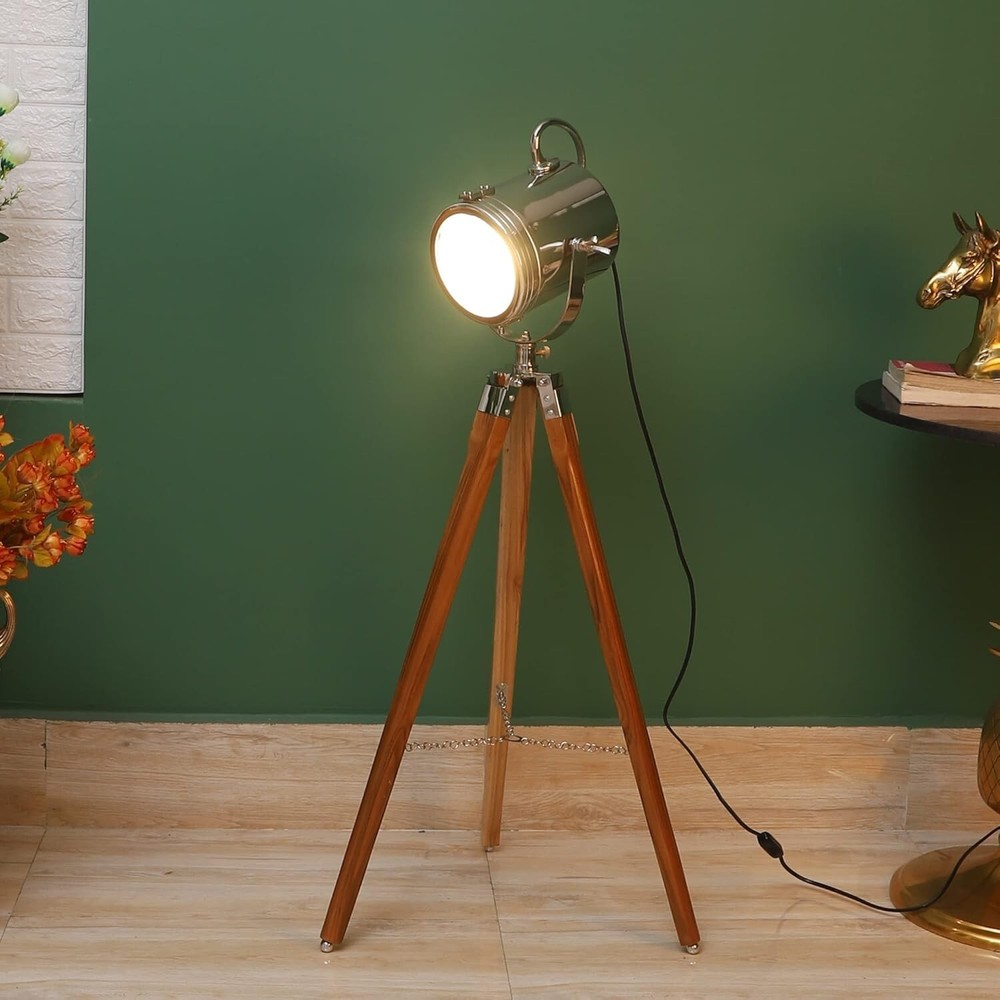 Hollywood Studio Vintage Searchlight Nautical Floor Lamp Spotlight