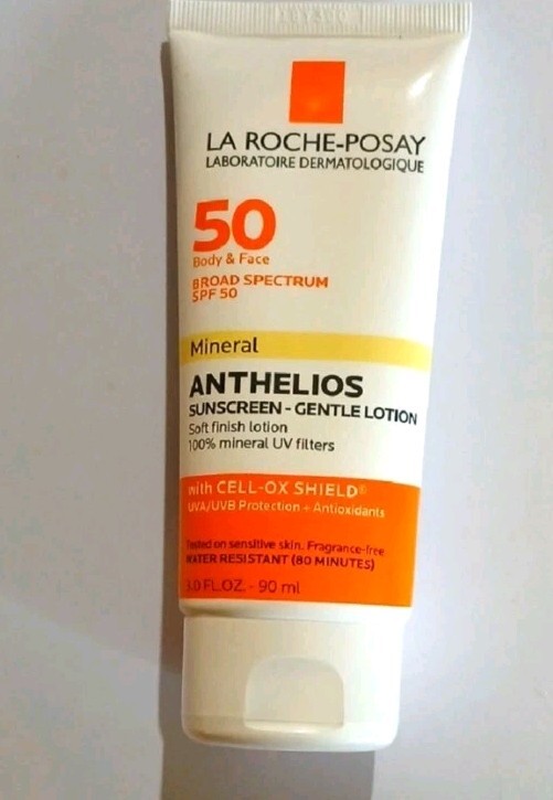 La Roche-Posay Anthelios Mineral 50 SPF Face & Body Sunscreen Lotion 3 oz