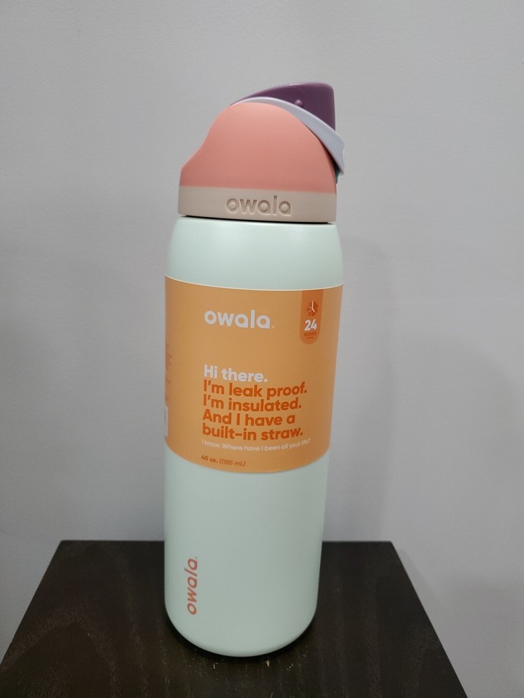 Owala FreeSip 40oz Stainless Steel Water Bottle in Surfs Edge