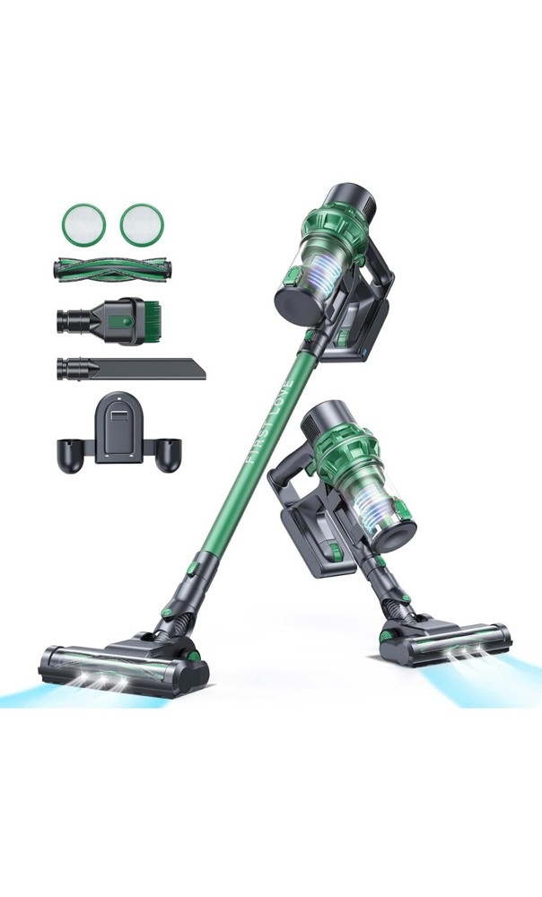 Cordless Stick Vacuum Cleaner-25KPa Powerful Suction-Cordless Detachable Battery