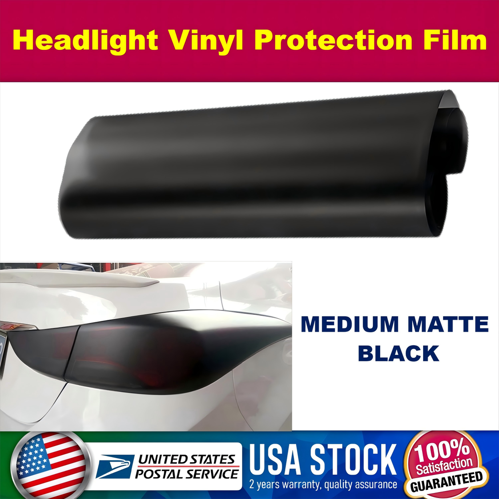 Car Headlight Taillight Fog Light Sticker Tint Protector Film Vinyl Wrap Decals